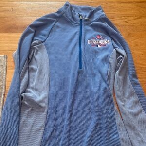 Blue Chicago Cubs Champions Quarter-Zip Pullover